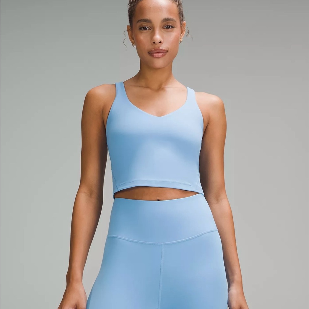 Lululemon Athletica Light Blue Crop Top